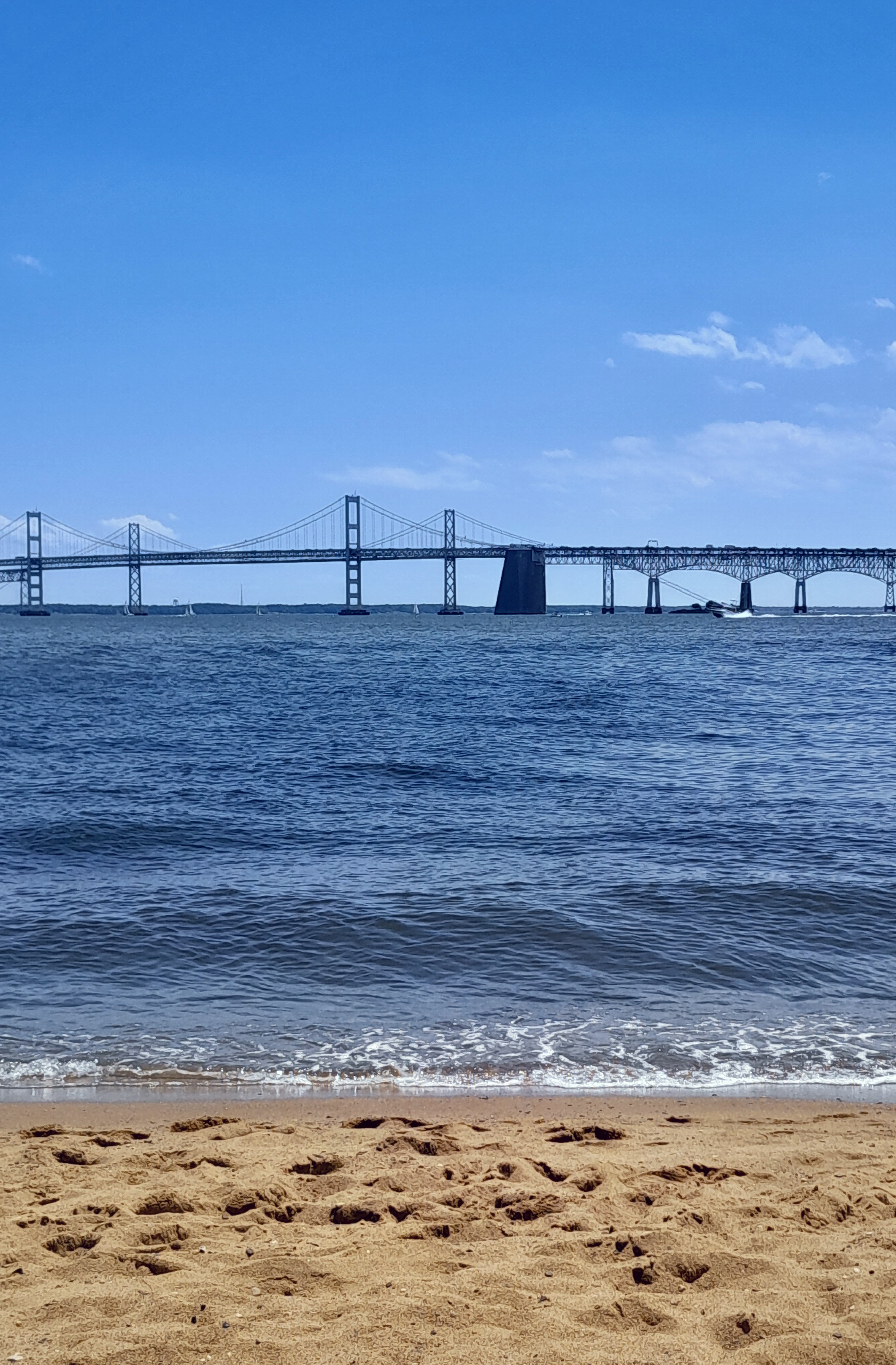 Sandy Point State Park beach
