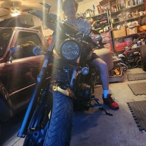 Photo on cousins bike