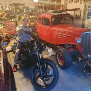 Photo on cousins bike 2