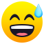 Grinning face with sweat :sweat_smile: 😅